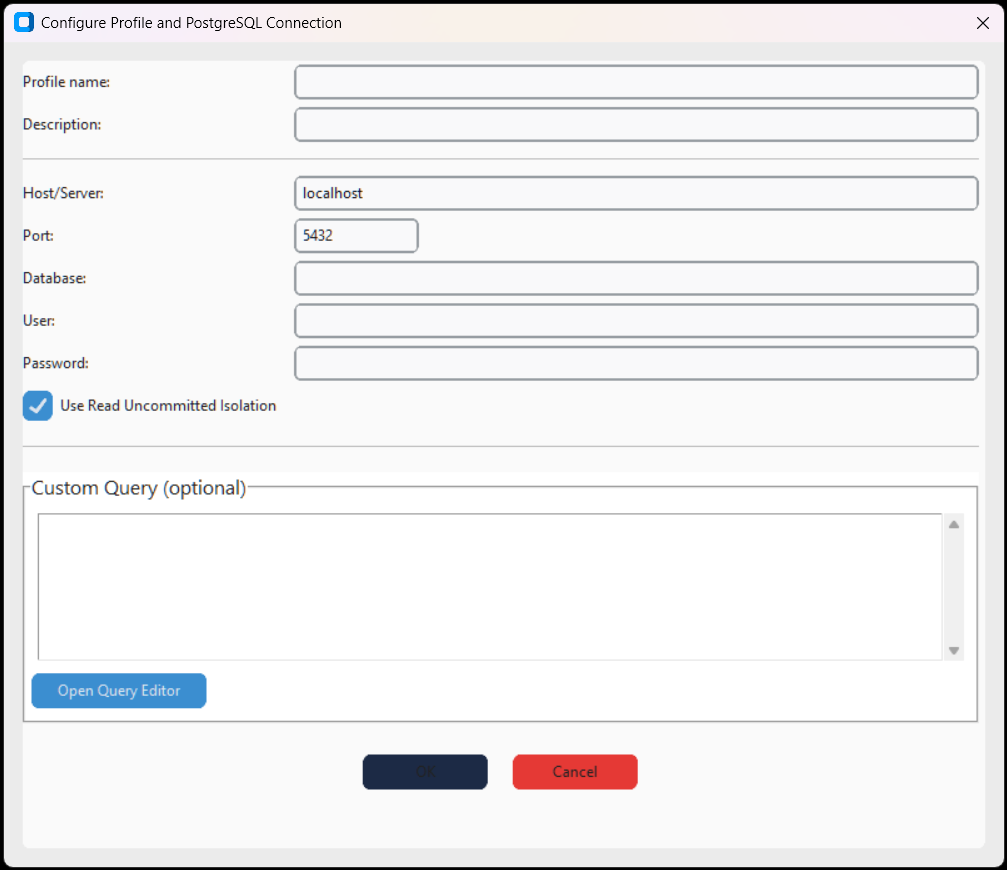 PostgreSQL connector