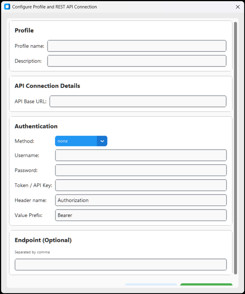 REST API connector