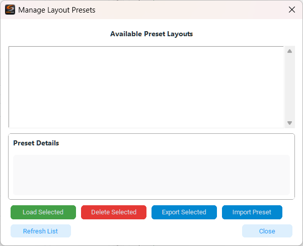Label Studio - Gestione Preset
