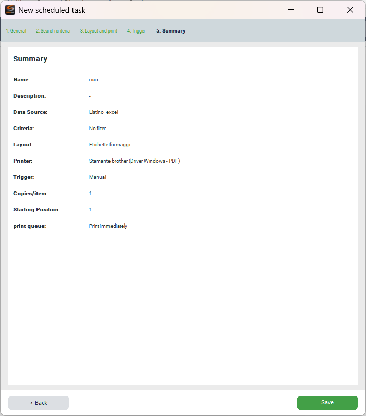 New task - Step 5 Summary