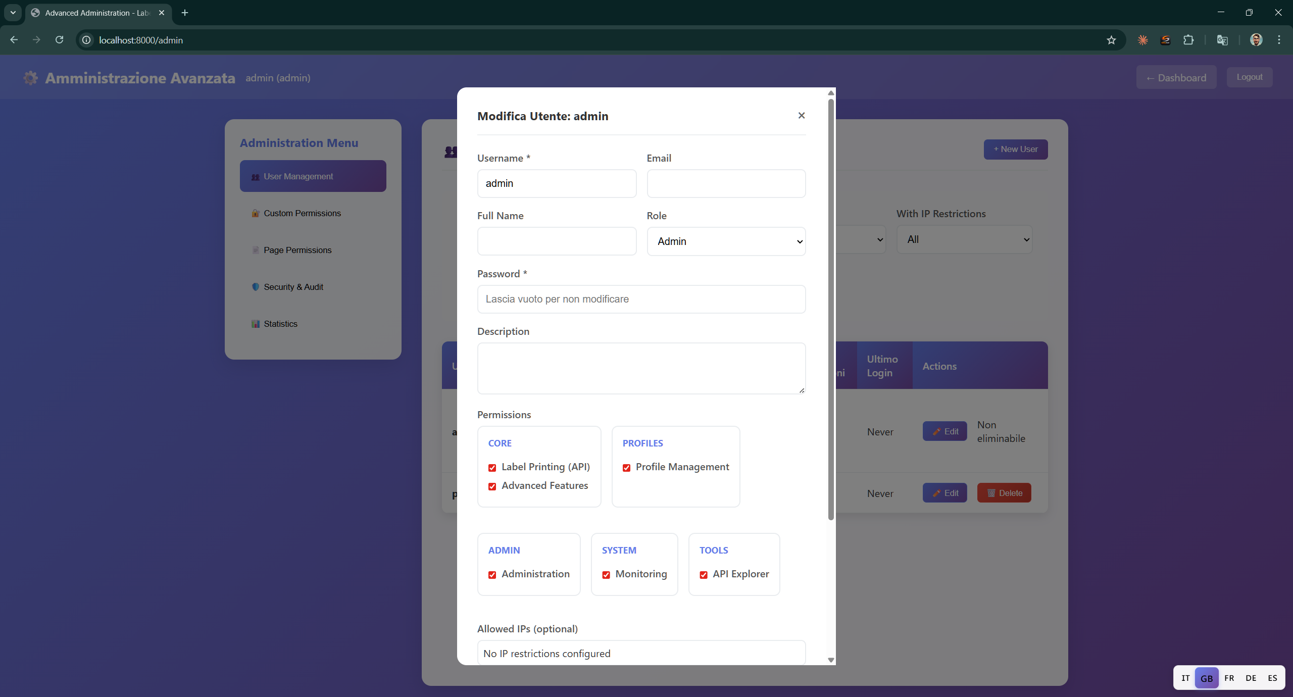 Server API - Label Creator | Siltatek Documentation
